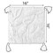 Deerlux 16" Cotton Throw Pillow Cover with White Tufted Stem Pattern and Black Tassel Corners with Filler QI004307.ST.K - alternate 2